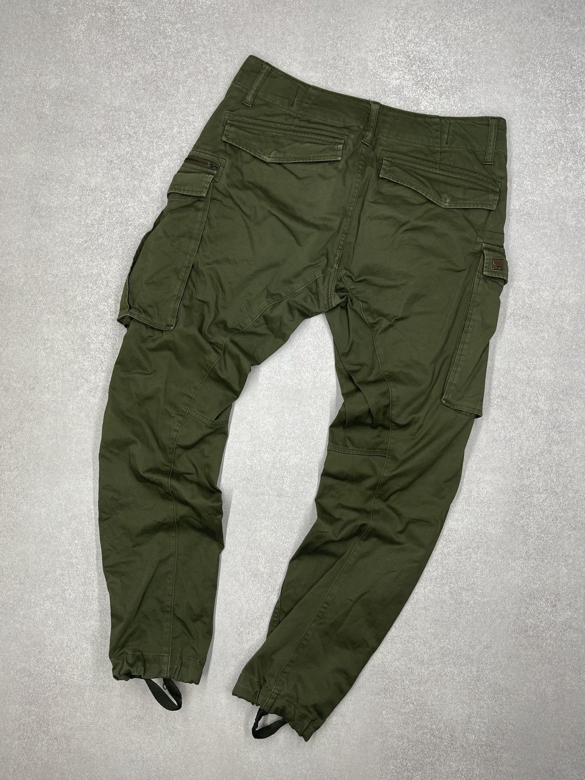 G-Star Mens G Star Raw Rovic Zip 3D Cargo Pants Khaki Multipocket Size US 31 - 6 Thumbnail