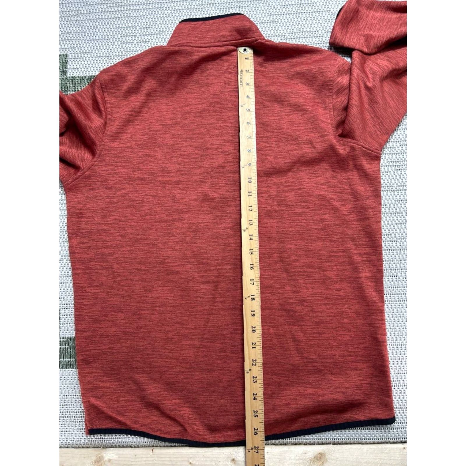 Under Armour Under Armour Mens Sweater Zip Mock Neck 1/4 Zip Red Fleece Performance Running Winter Spring Fall Activewear Pullover Casual Logo Size US M / EU 48-50 / 2 - 7 Thumbnail