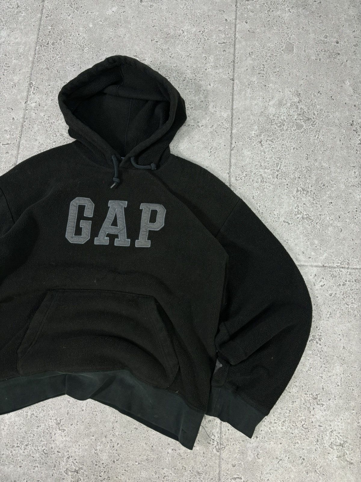Gap × Japanese Brand × Vintage Vintage GAP Boxy Fleece Hoodie Embroidered Logo Hip Hop Size US L / EU 52-54 / 3 - 3 Thumbnail