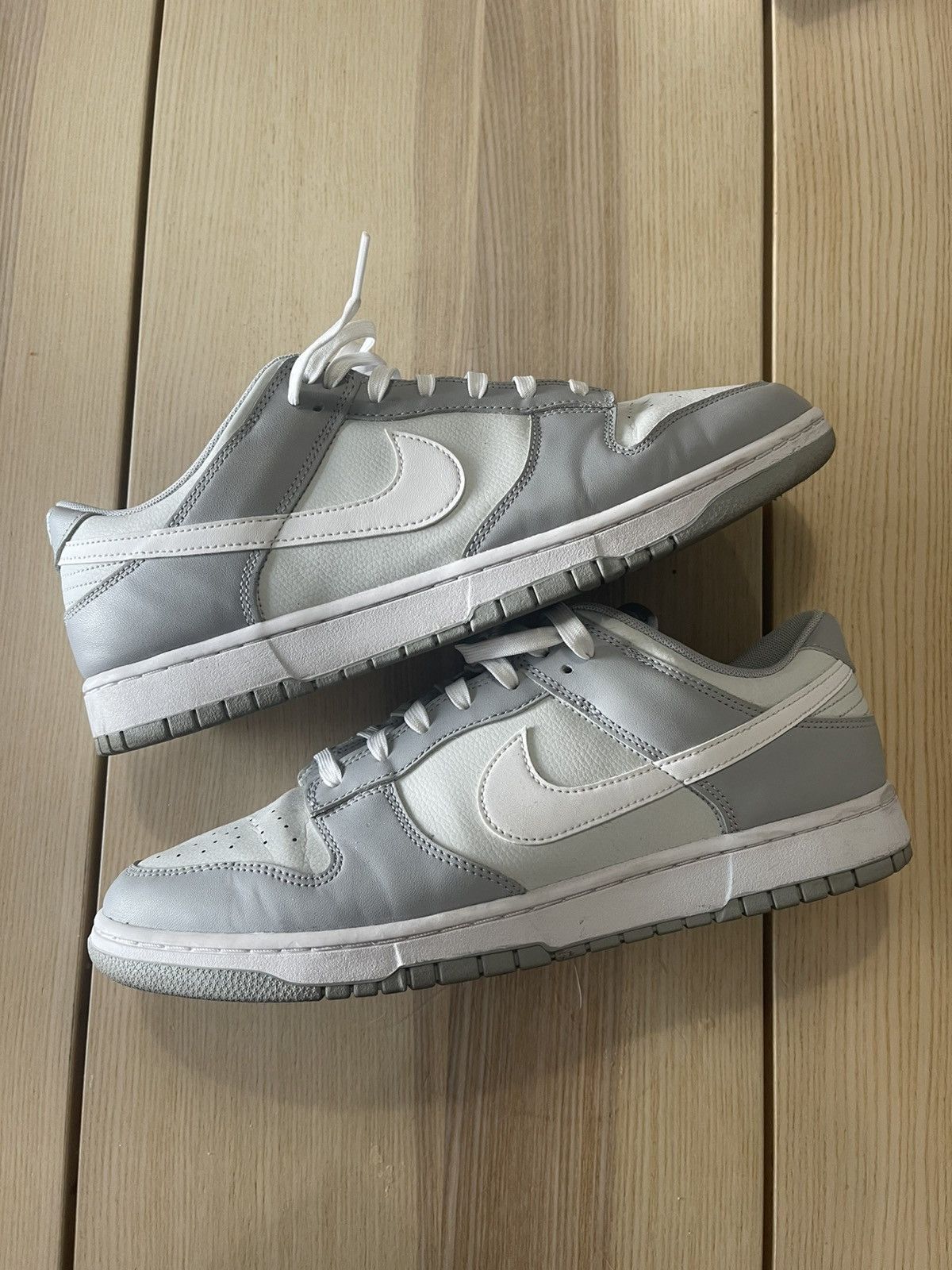 Nike Nike Dunk Low “Pure Platinum” Wolf Grey Shoes DJ6188-001 Size US 13 / EU 46 - 2 Thumbnail