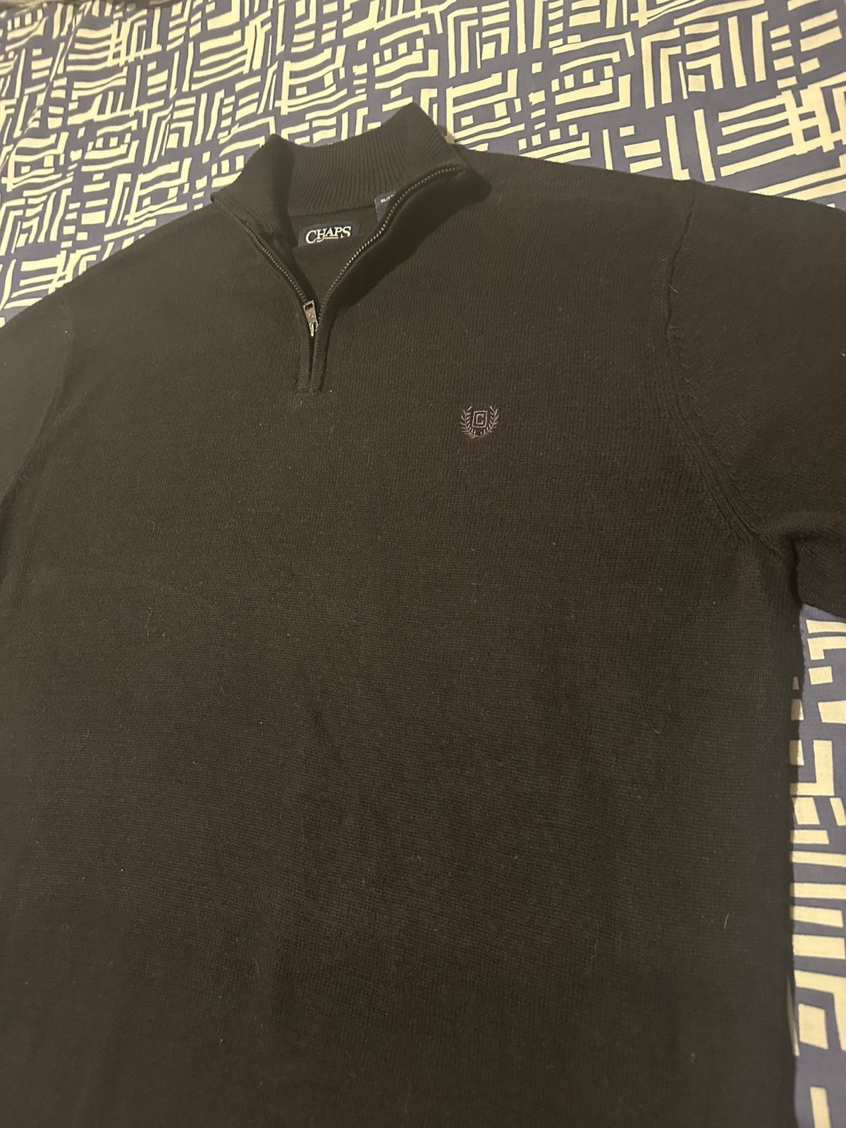 Chaps Ralph Lauren × Vintage VINTAGE CHAPS by RALPH LAUREN - Men's Zip Up Sweater Size US XL / EU 56 / 4 - 3 Thumbnail