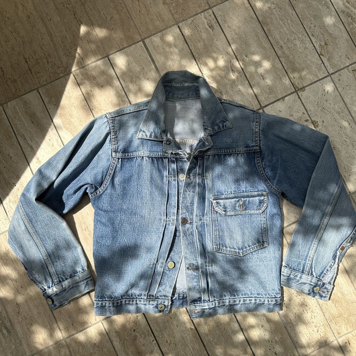 Vintage 1940s levi's Big E506xx jacket one pocket Size US S / EU 44-46 / 1 - 1 Thumbnail