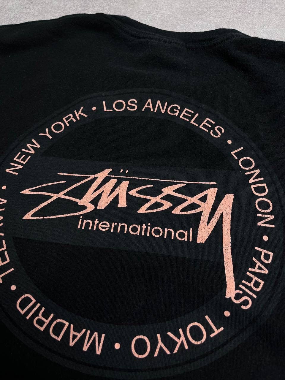 Stussy Vintage Stussy Big Logo Black T-shirt Y2K L Size US L / EU 52-54 / 3 - 3 Thumbnail