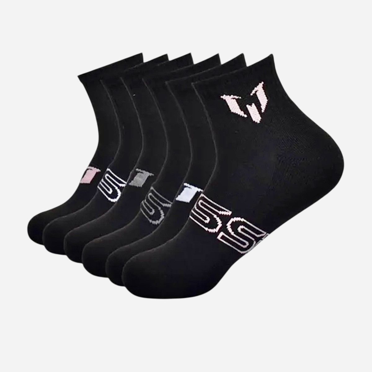 Other Messi Collection Men’s Logo Quarter Socks 6-pack Sz 6-12 Size ONE SIZE - 3 Thumbnail