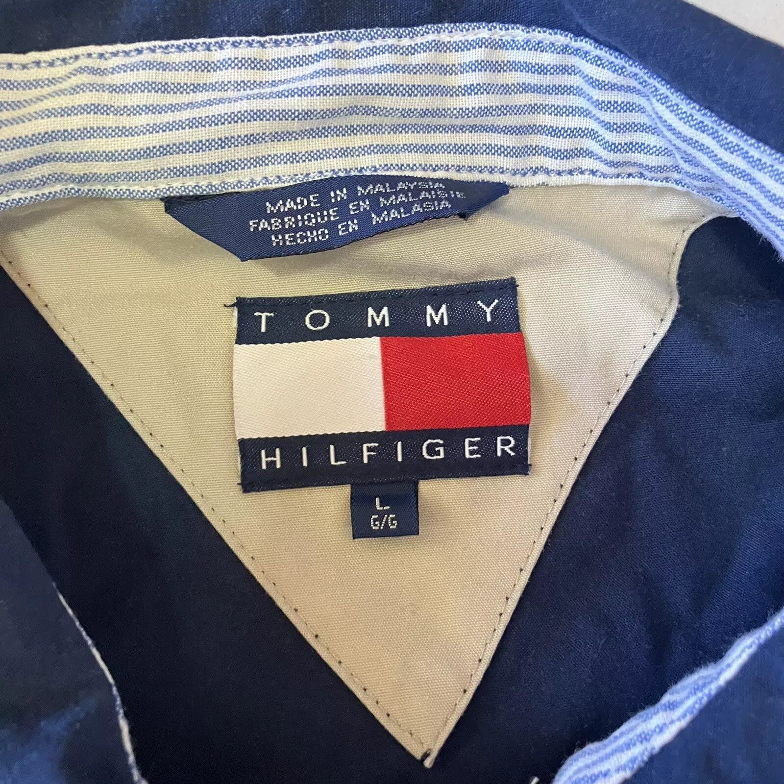 Tommy Hilfiger Levi’s Vintage Black Denim Jacket Size L Full Zip Collared Size US L / EU 52-54 / 3 - 3 Thumbnail