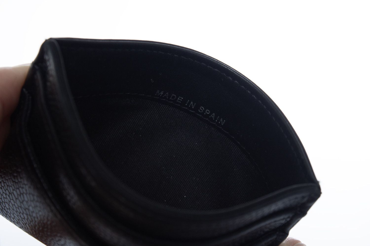 Chanel Chanel, black pebbled leather card holder Size ONE SIZE - 7 Thumbnail