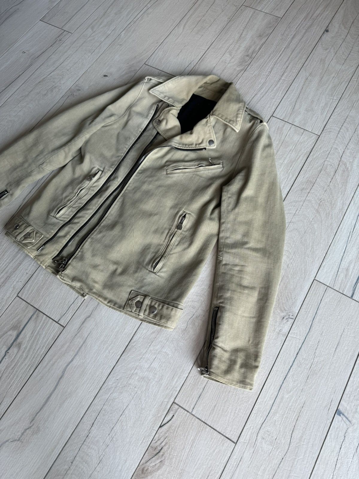 Balmain Balmain Decarnin Era Beige Biker Size US L / EU 52-54 / 3 - 2 Thumbnail