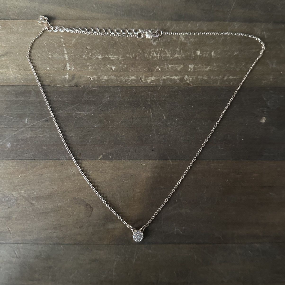 Other Dainty gold tone pave disc necklace Size ONE SIZE - 2 Thumbnail