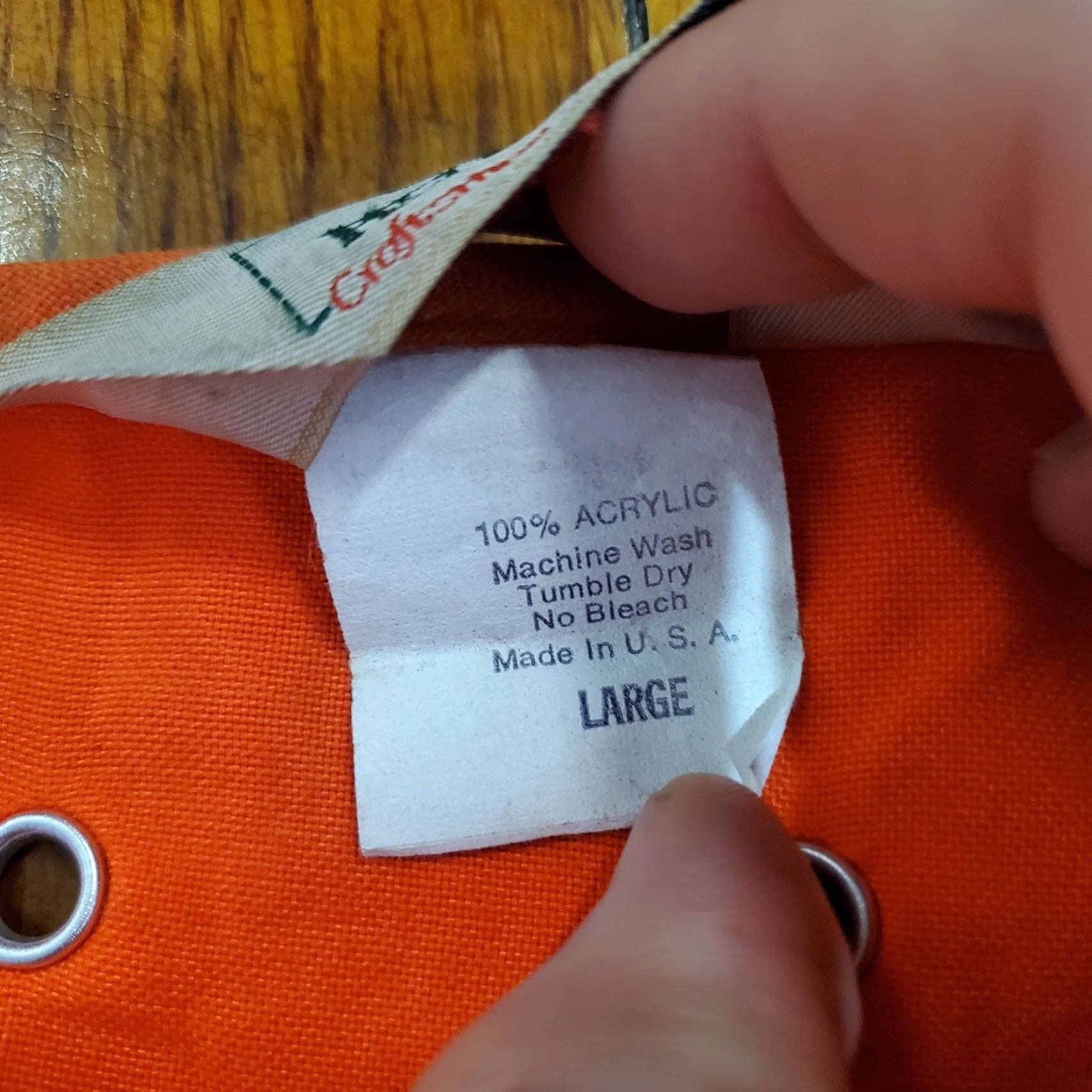 Vintage VINTAGE RedHead Vest Mens L Orange Canvas Blaze Hunting Quilted Made USA 80s Size 42R - 7 Thumbnail