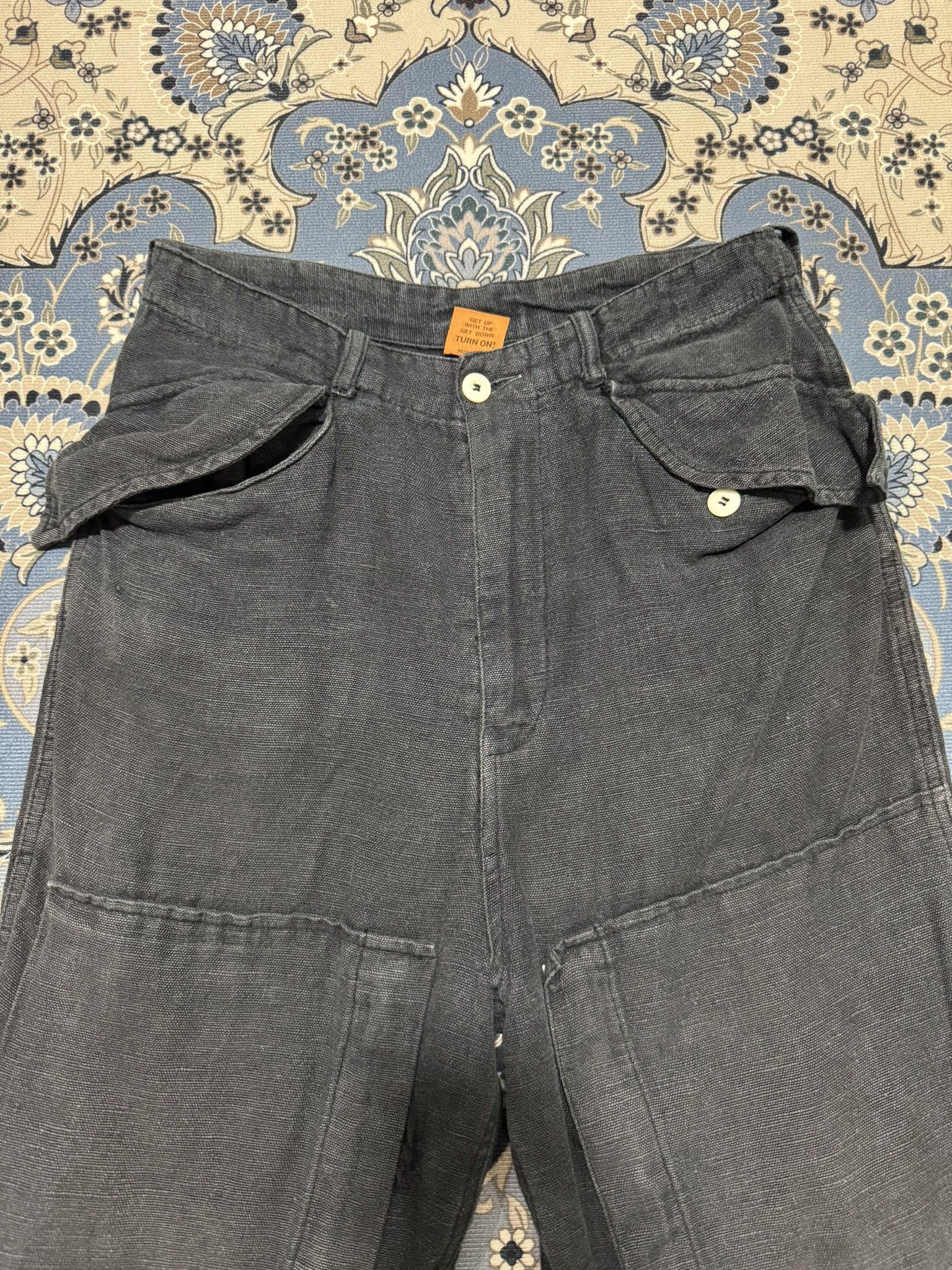 Japanese Brand × Menace Soul Power Multi Pocket Short Pants Heavy Cotton Sun Faded Size US 29 - 2 Thumbnail