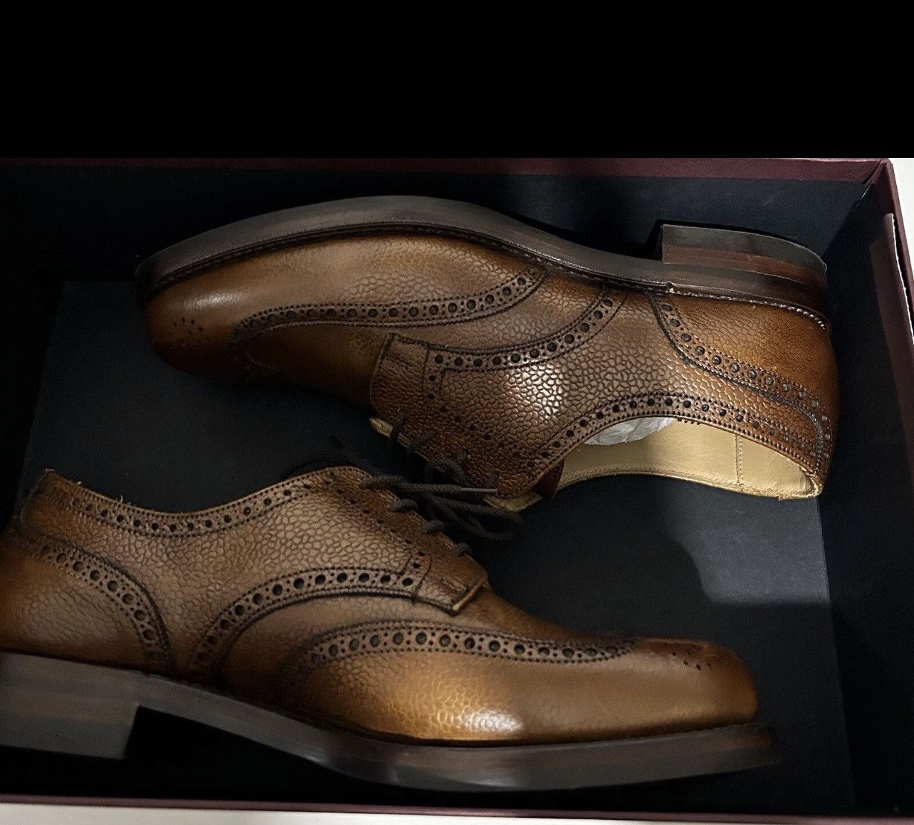 Purdey Purdey Women’s Calf Leather Brogue Size-7.5 UK Size US 10 / IT 40 - 2 Thumbnail