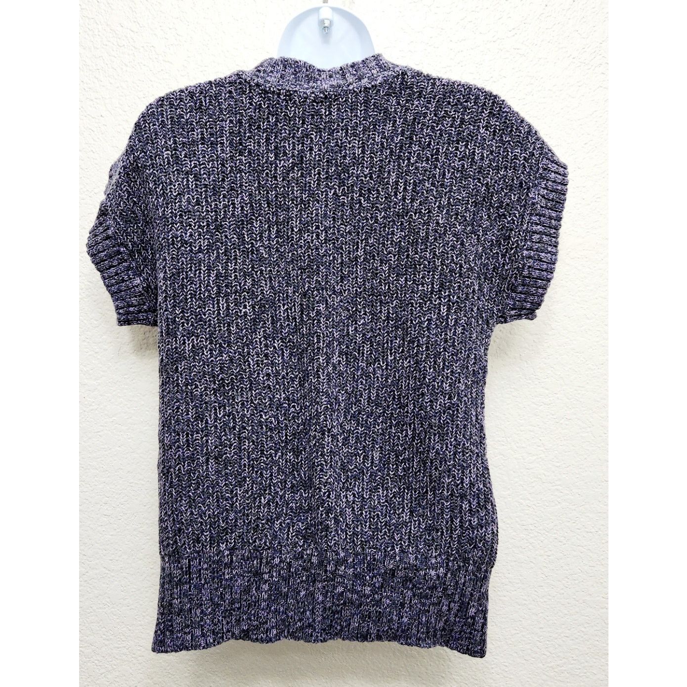 Tommy Hilfiger Tommy Hilfiger Purple Marled Cable Knit Cardigan Sweater S Size S / US 4 / IT 40 - 2 Thumbnail