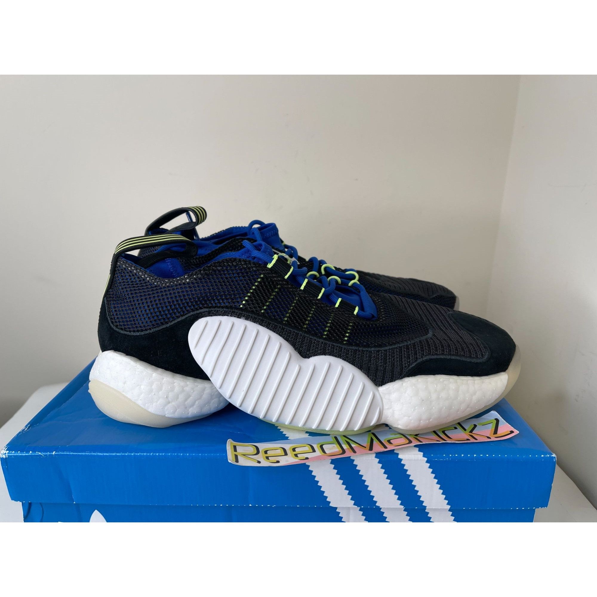 Adidas Adidas Crazy BYW II White Black Blue Mens 10us Size US 10 / EU 43 - 4 Thumbnail