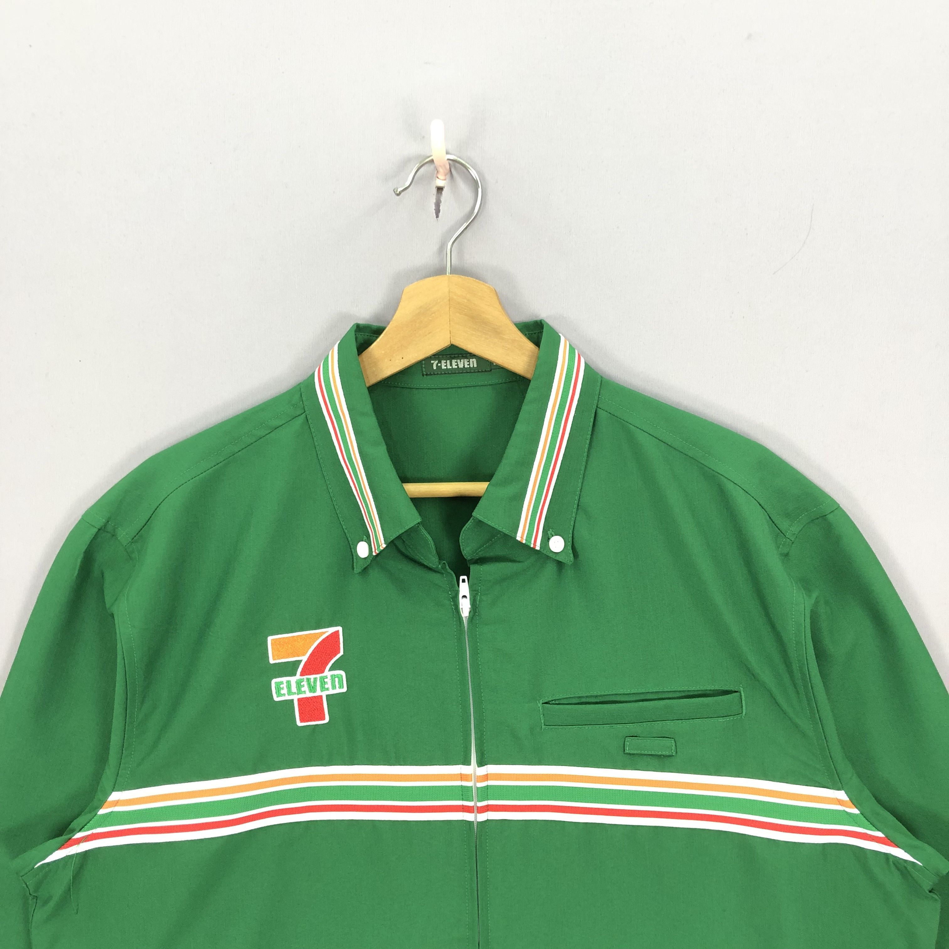 Japanese Brand × Vintage Vintage Seven Eleven 7E Workers Shirt Jacket Size US L / EU 52-54 / 3 - 6 Thumbnail