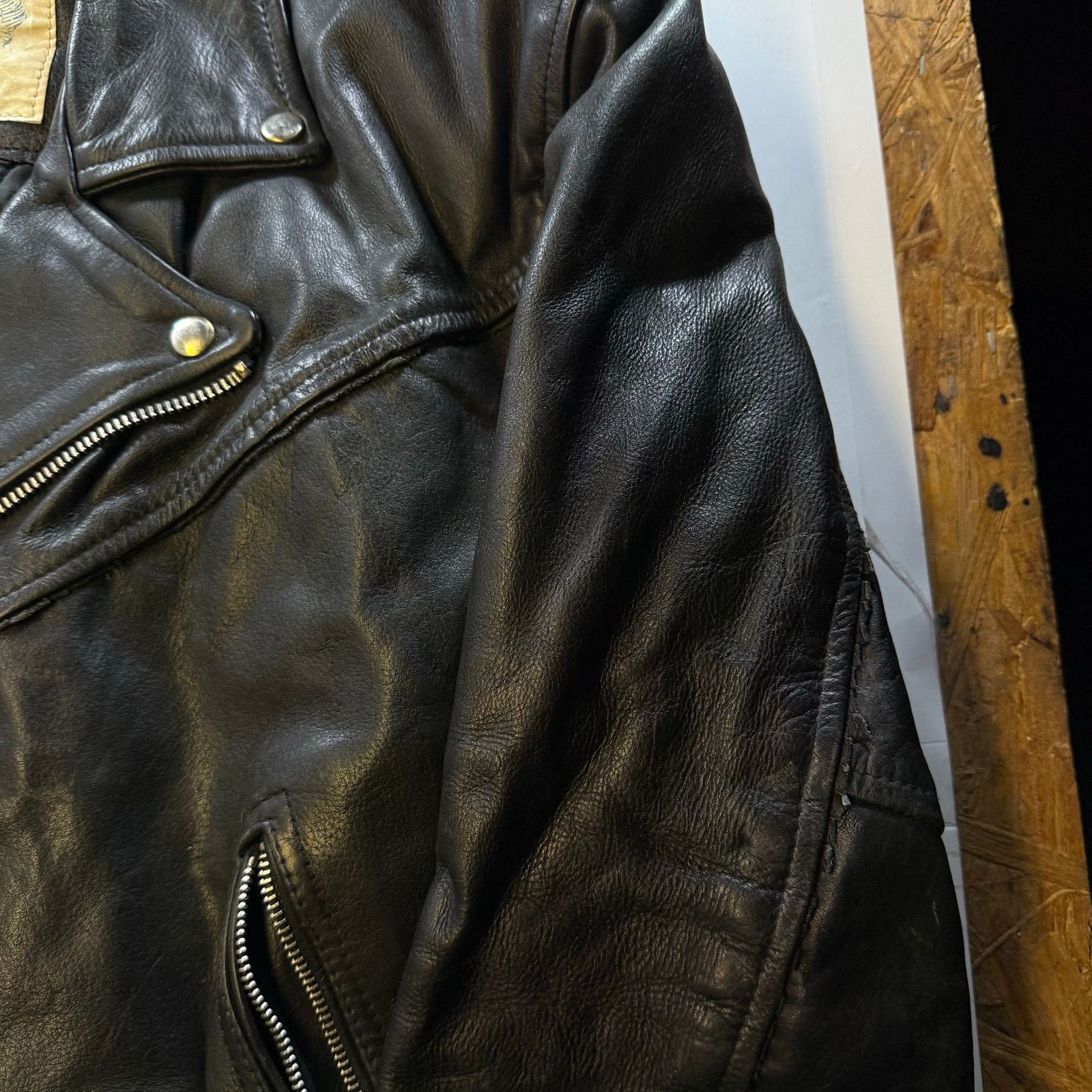 Other Vanguard Jacket Adult 44 Black Leather Motorcycle Size US XXS / EU 40 - 5 Thumbnail