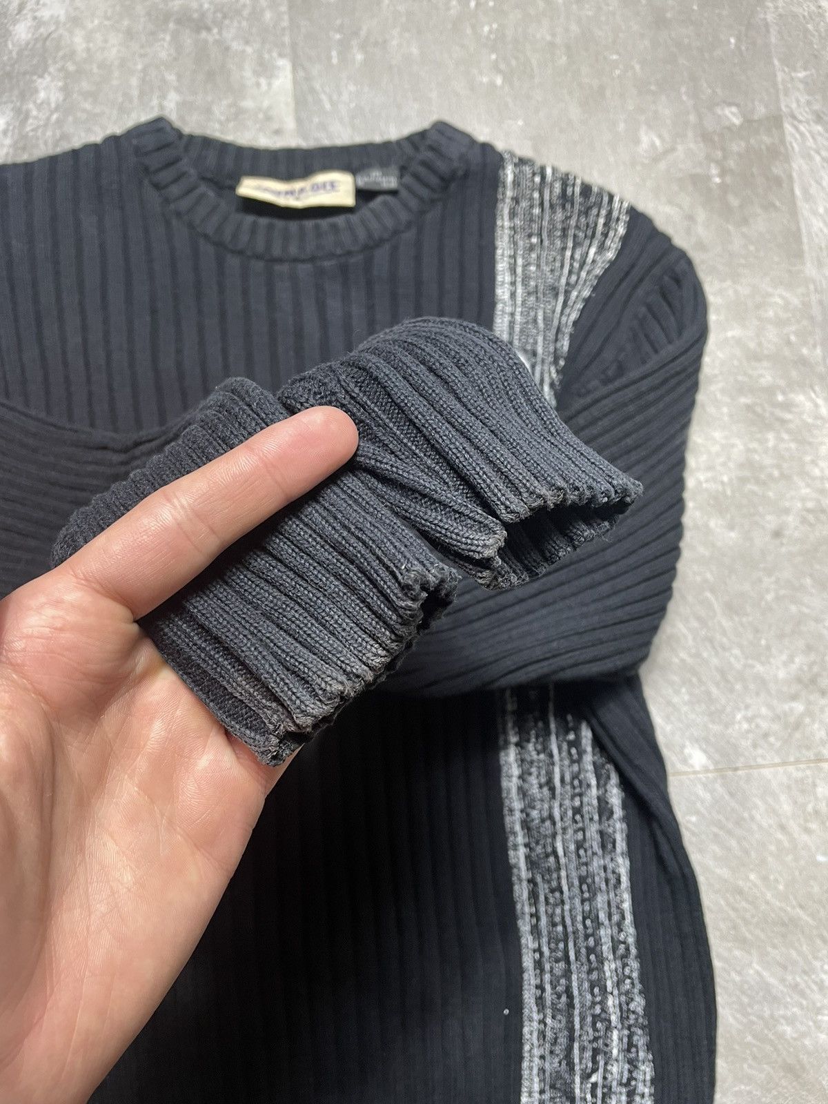 Vintage Vintage Y2K Diesel Logo Striped Opium Sweater Size US M / EU 48-50 / 2 - 5 Thumbnail
