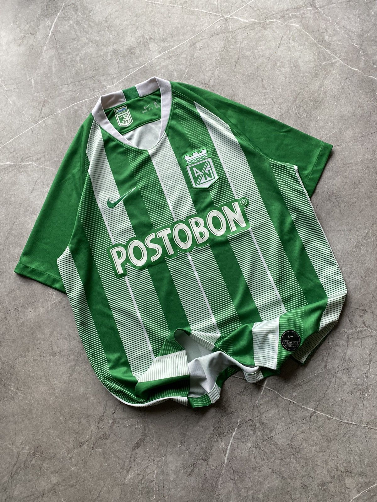 Nike 2019/20 Nike Atletico Nacional Home Football Soccer Jersey Size US L / EU 52-54 / 3 - 1 Thumbnail