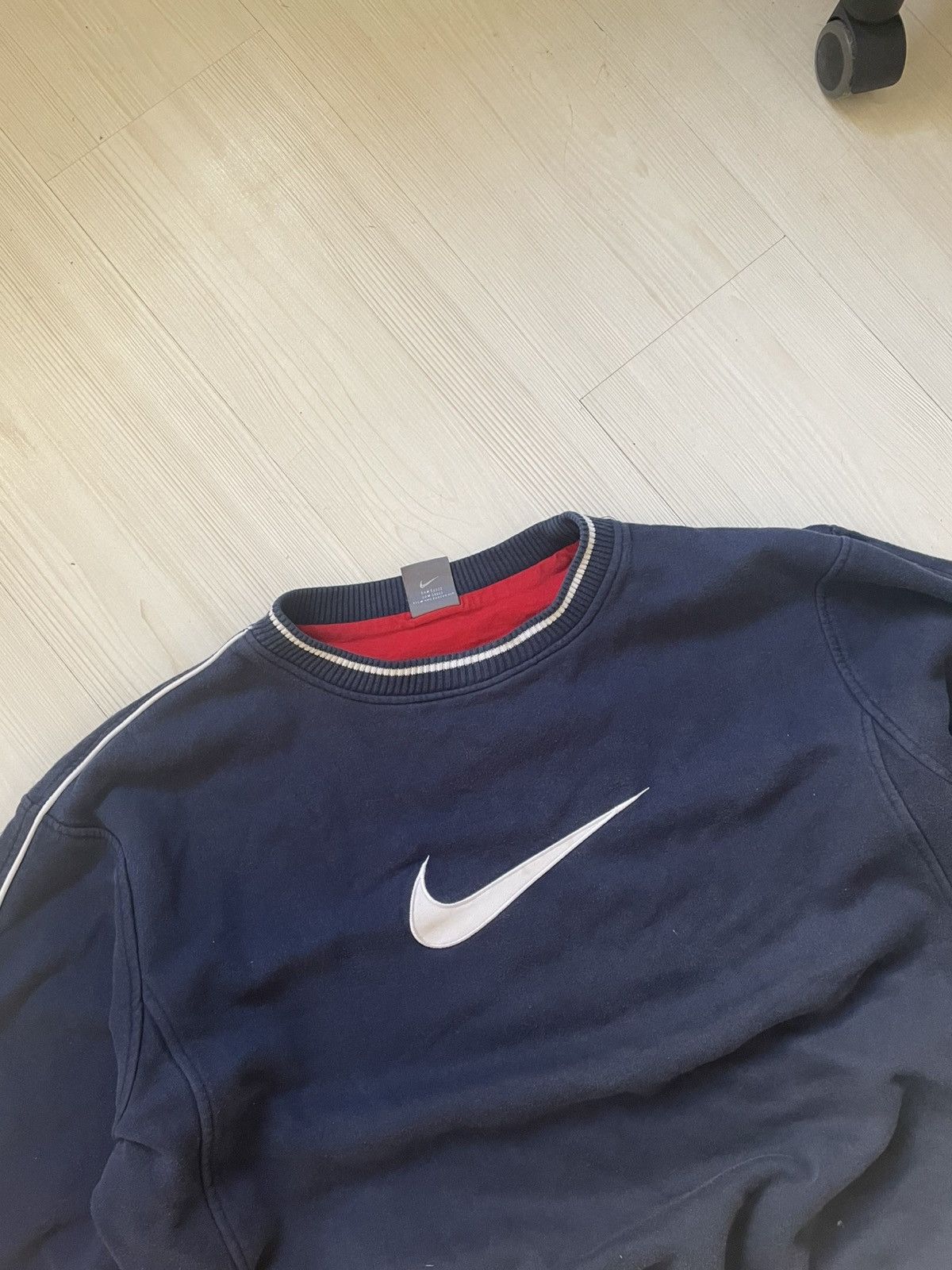 Nike × Vintage 00s Nike Vintage Big Logo Boxy Fit Oversize Sweatshirt Y2K Size US XL / EU 56 / 4 - 5 Thumbnail
