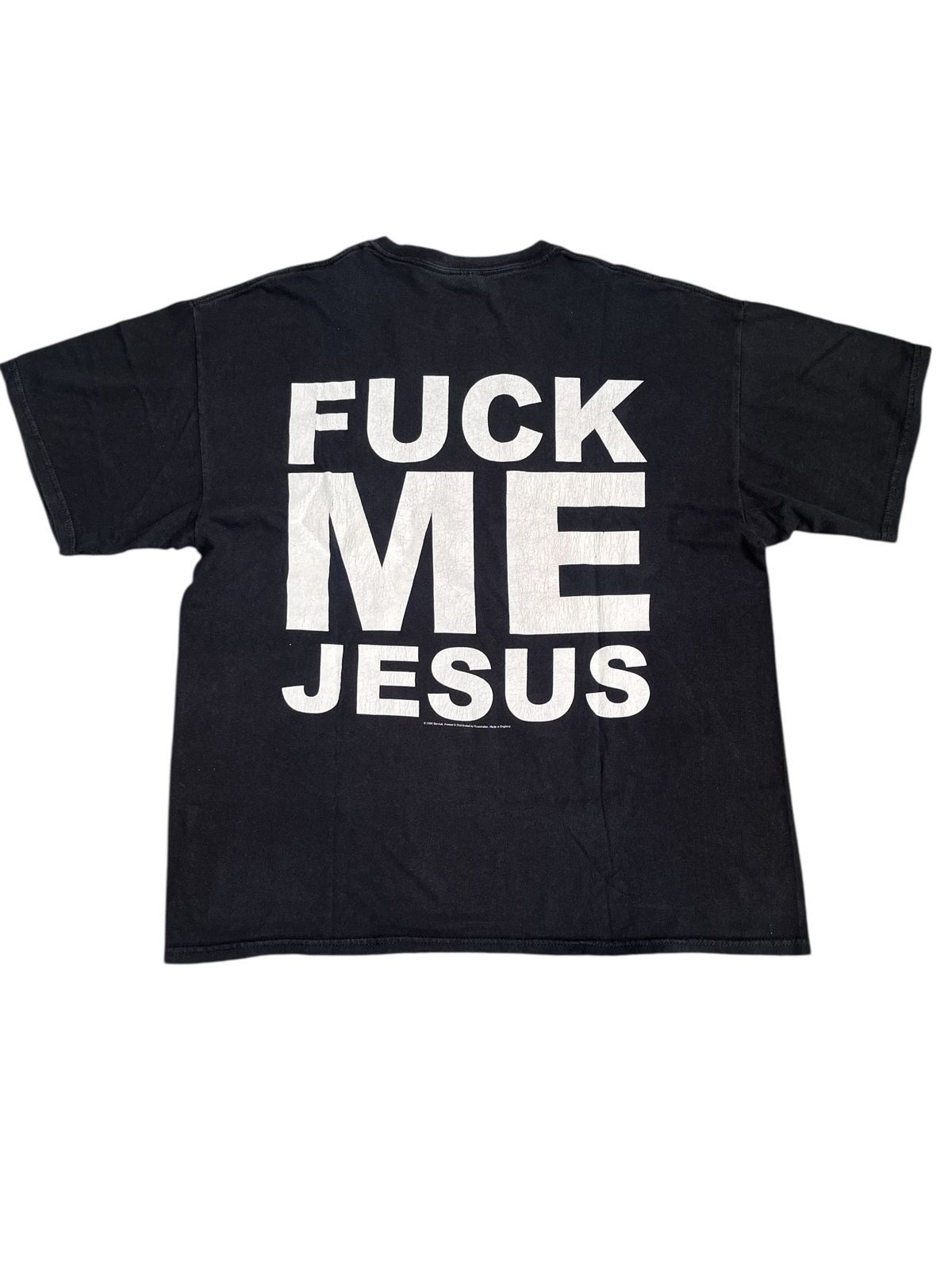 Band Tees Vintage 00s Marduk Fuck me Jesus Black Metal Tshirt Size US XL / EU 56 / 4 - 5 Thumbnail