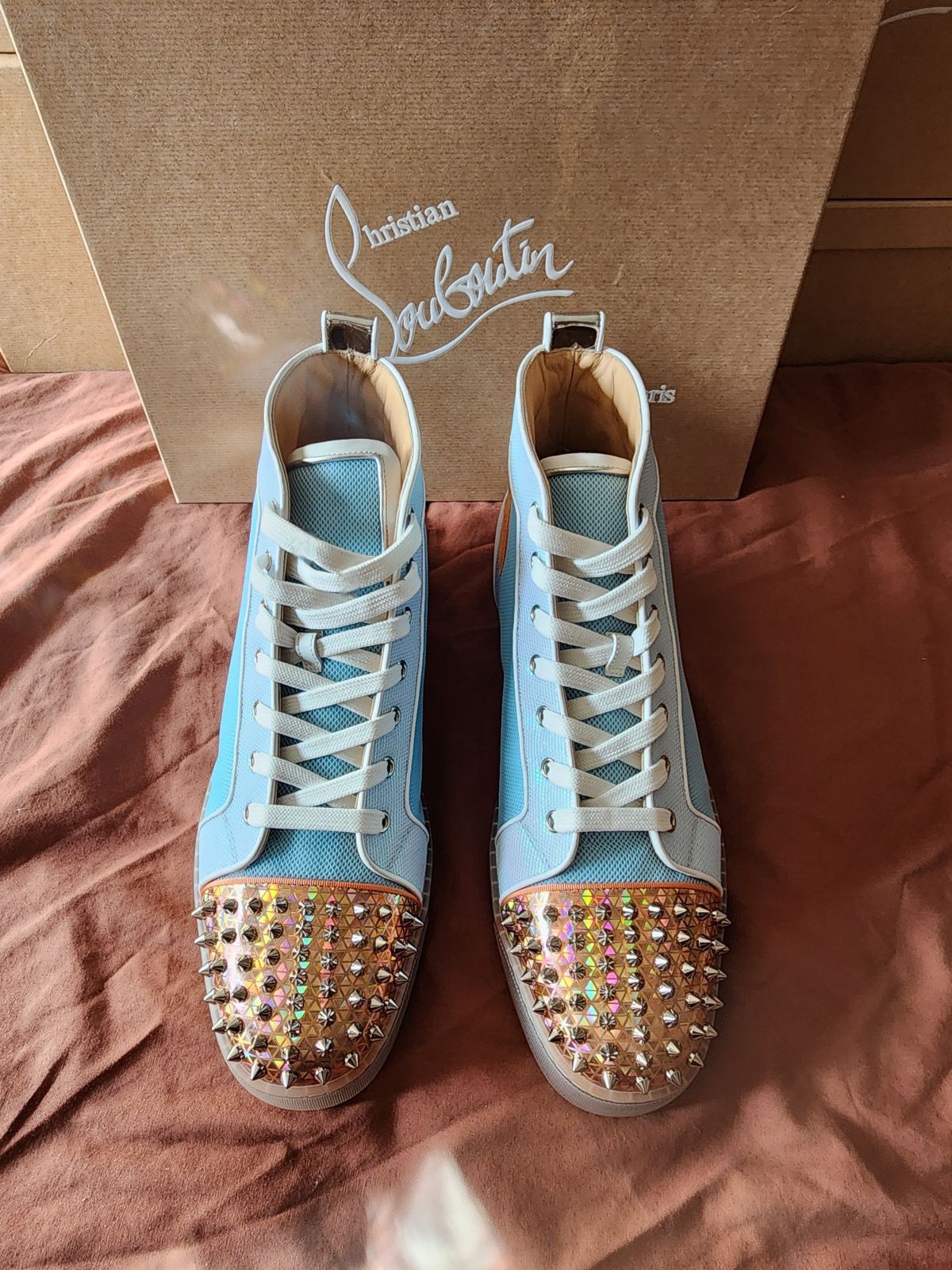 Christian Louboutin New Christian Louboutin Fun Lou Spikes Flat Men’s Size 12.5 Size US 12.5 / EU 45-46 - 1 Thumbnail