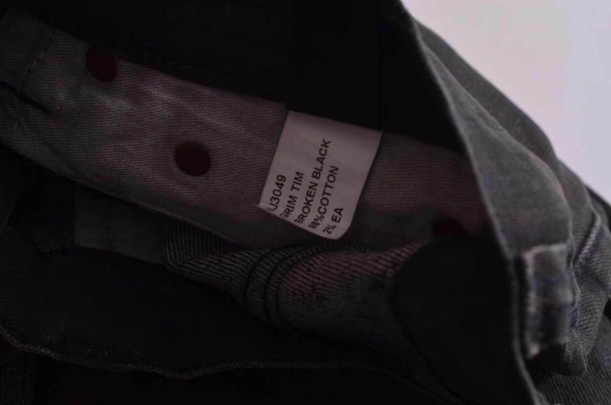 Nudie Jeans Nudie Jeans Grim Tim Broken Black Denim Pants Size US 31 - 5 Thumbnail