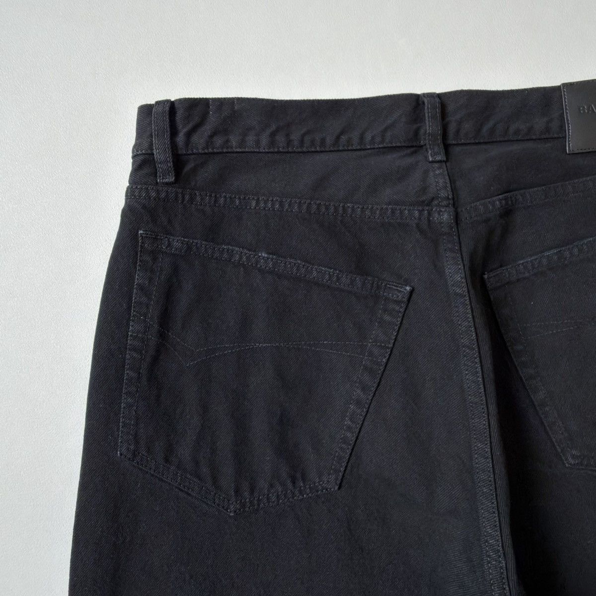 Balenciaga 2021 Washed Black Straight Leg Jeans Size US 34 / EU 50 - 15 Thumbnail
