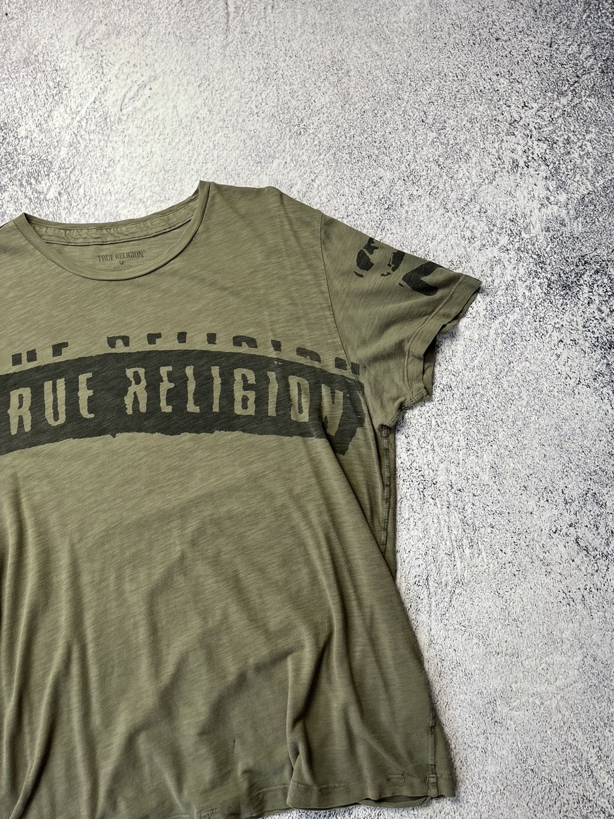 Japanese Brand Mens Vintage Distressed True Religion T-shirt Rare Y2K tee Size US L / EU 52-54 / 3 - 4 Thumbnail