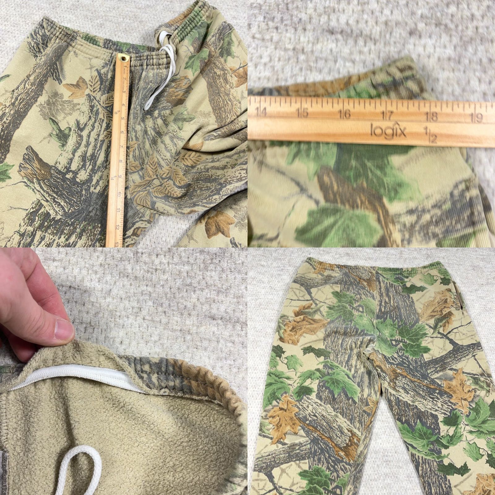 Jerzees VINTAGE Realtree CAMO Sweatpants Jerzees Men XL 36x30 Joggers 90s Y2K Made USA Brown Fleece Pockets Size US 36 / EU 52 - 9 Thumbnail
