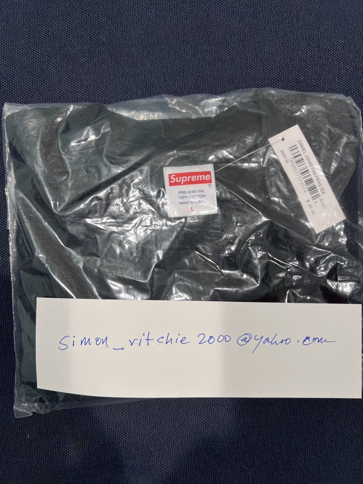 Supreme Supreme Daniel Johnston Frog tee DSWT black L Size US L / EU 52-54 / 3 - 2 Thumbnail