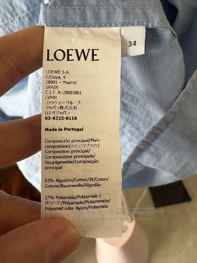 Loewe Loewe SS24 Hollow-Out Embroidered Logo Short-Sleeve Polo S Size XXS / US 00 / IT 34 - 4 Thumbnail