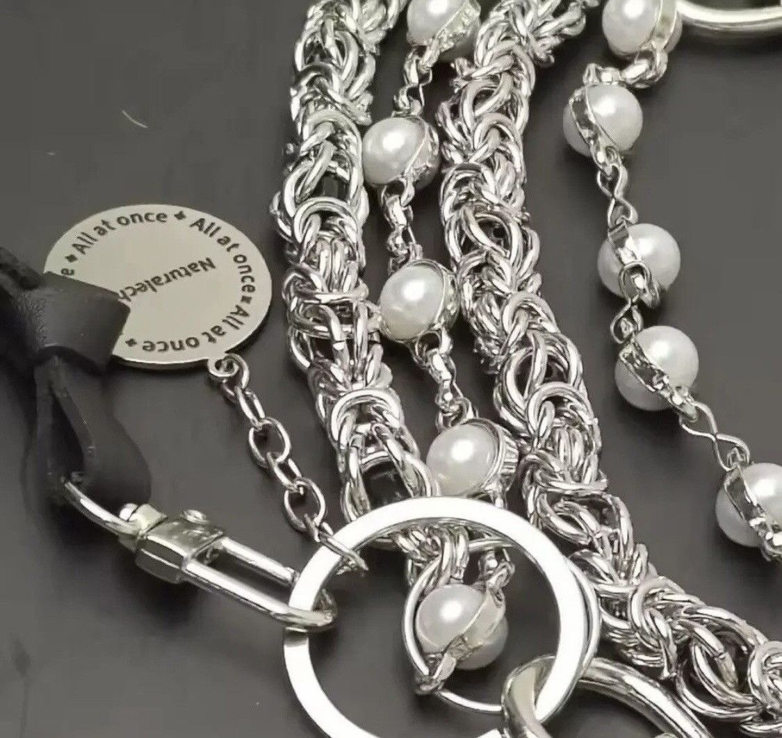 Japanese Brand 2 Layer Natural Echo Pearled Wallet Chain Size ONE SIZE - 5 Thumbnail