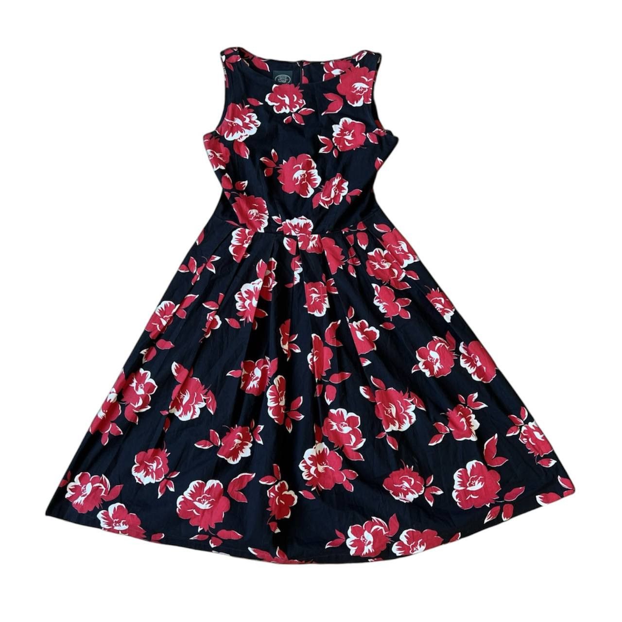 Laura Ashley LAURA ASHLEY VINTAGE GREEN LABEL COTTON FLOWERS ART DRESS 6 Size M / US 6-8 / IT 42-44 - 1 Thumbnail