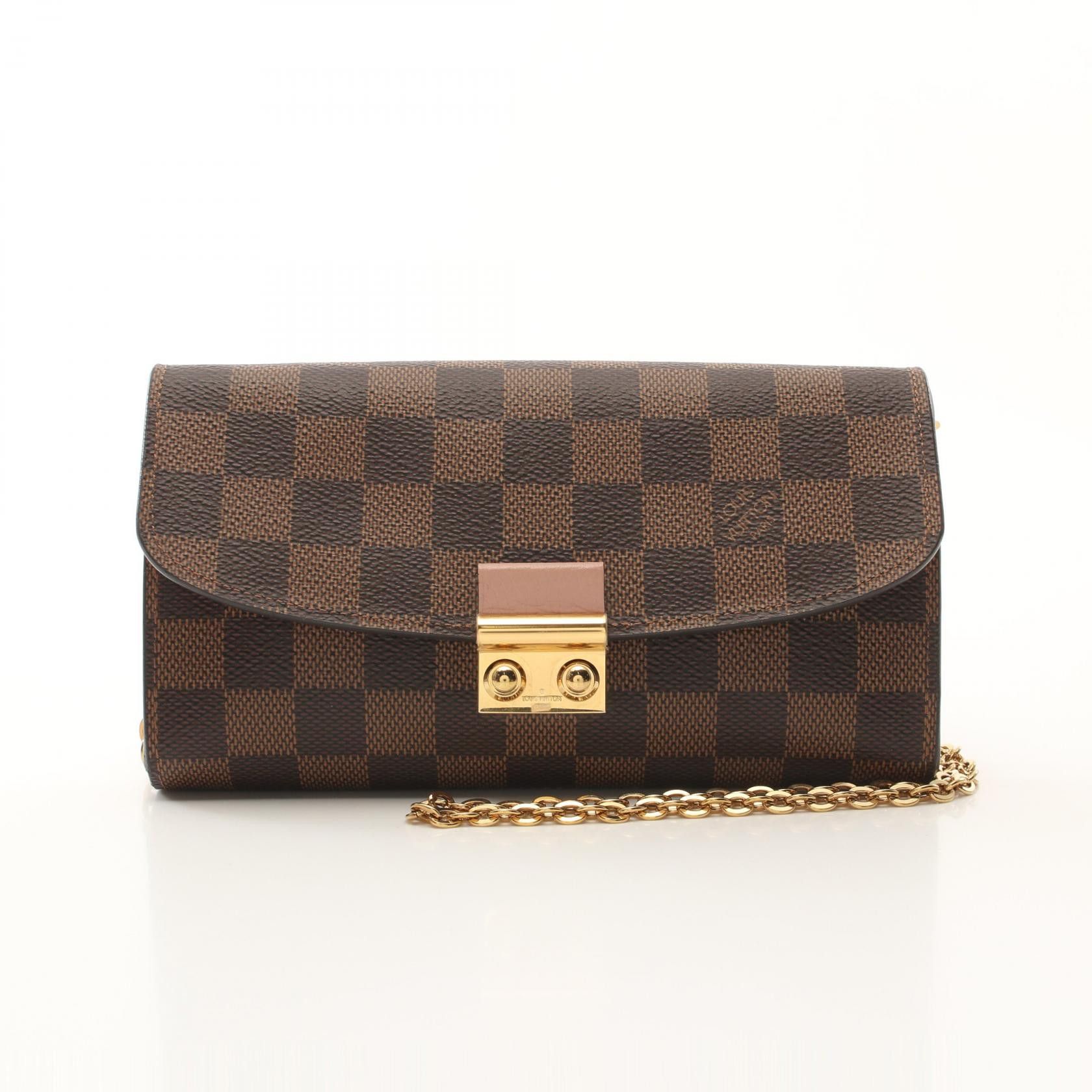 Louis Vuitton Louis Vuitton Portefeuille Croisette Damier 2Way Shoulder Bag Canvas Shoulder Bag N61273 in Brown, Women's