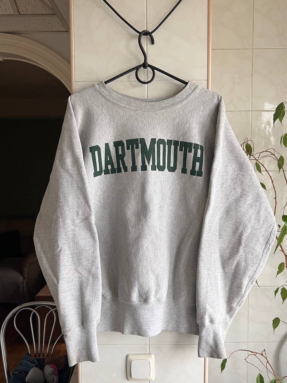 Vintage Vintage Dartmouth grey and green spell out college crewneck Size US M / EU 48-50 / 2 - 1 Thumbnail