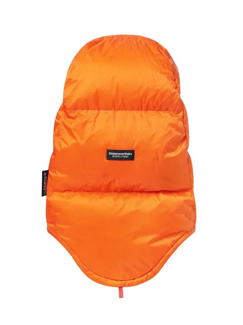 thisisneverthat thisisneverthat PERTEX® Puffer Balaclava Hood. Down. Orange. Size ONE SIZE - 2 Thumbnail