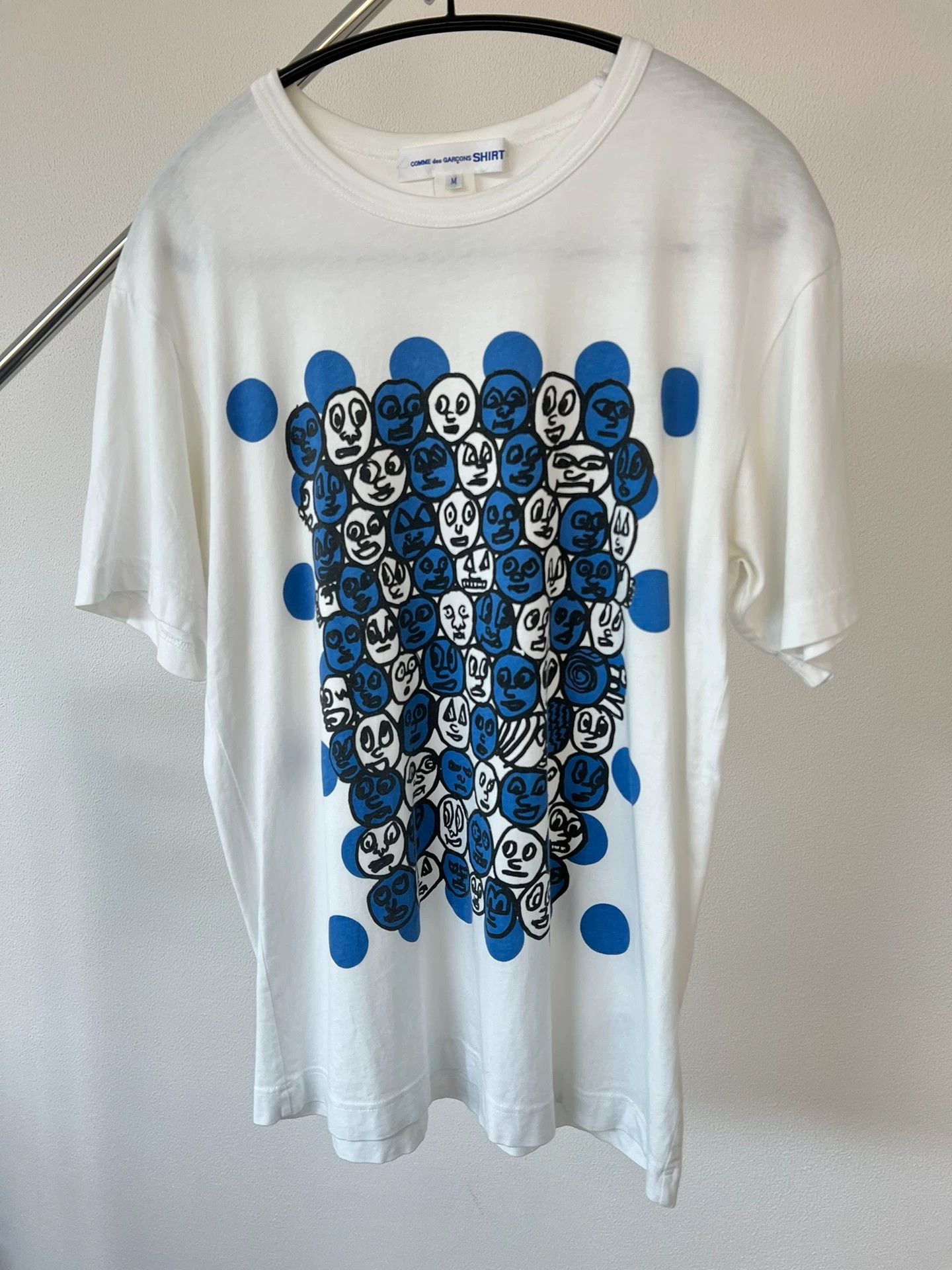 Comme des Garcons Comme des Garçons mini face print rare tee M Size US M / EU 48-50 / 2 - 2 Thumbnail