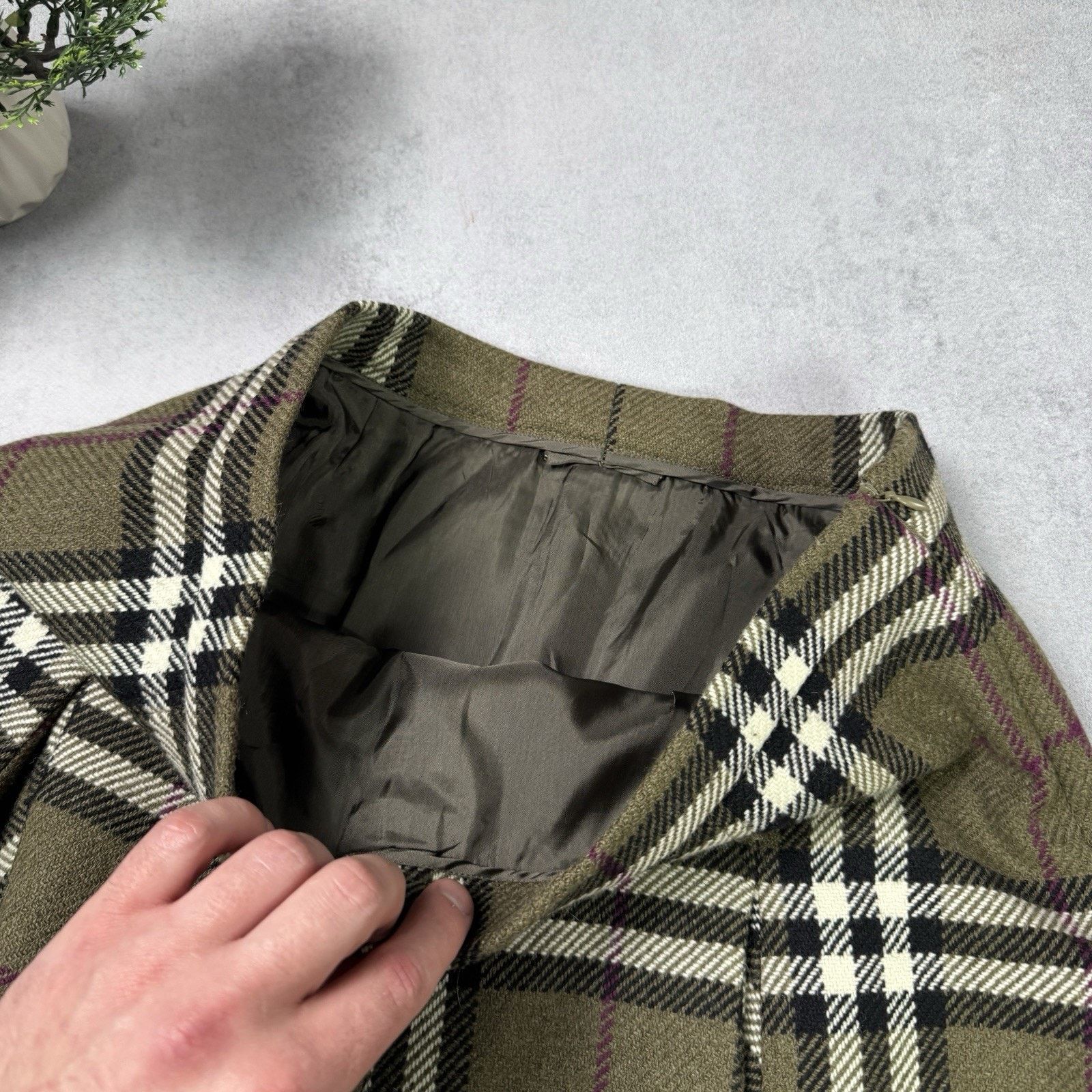Burberry Burberry London Check Women Midi Skirt Size 31" - 8 Thumbnail
