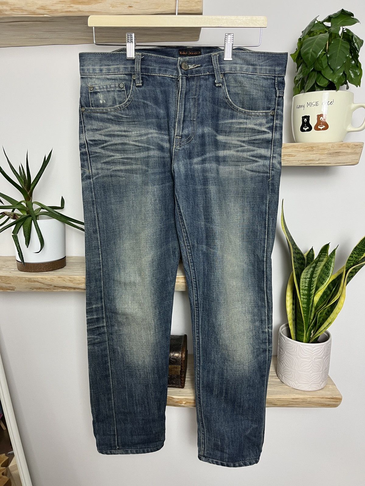 Nudie Jeans Vintage Nudie Jeans Distressed Denim Pants washed japanese Size US 32 / EU 48 - 2 Thumbnail