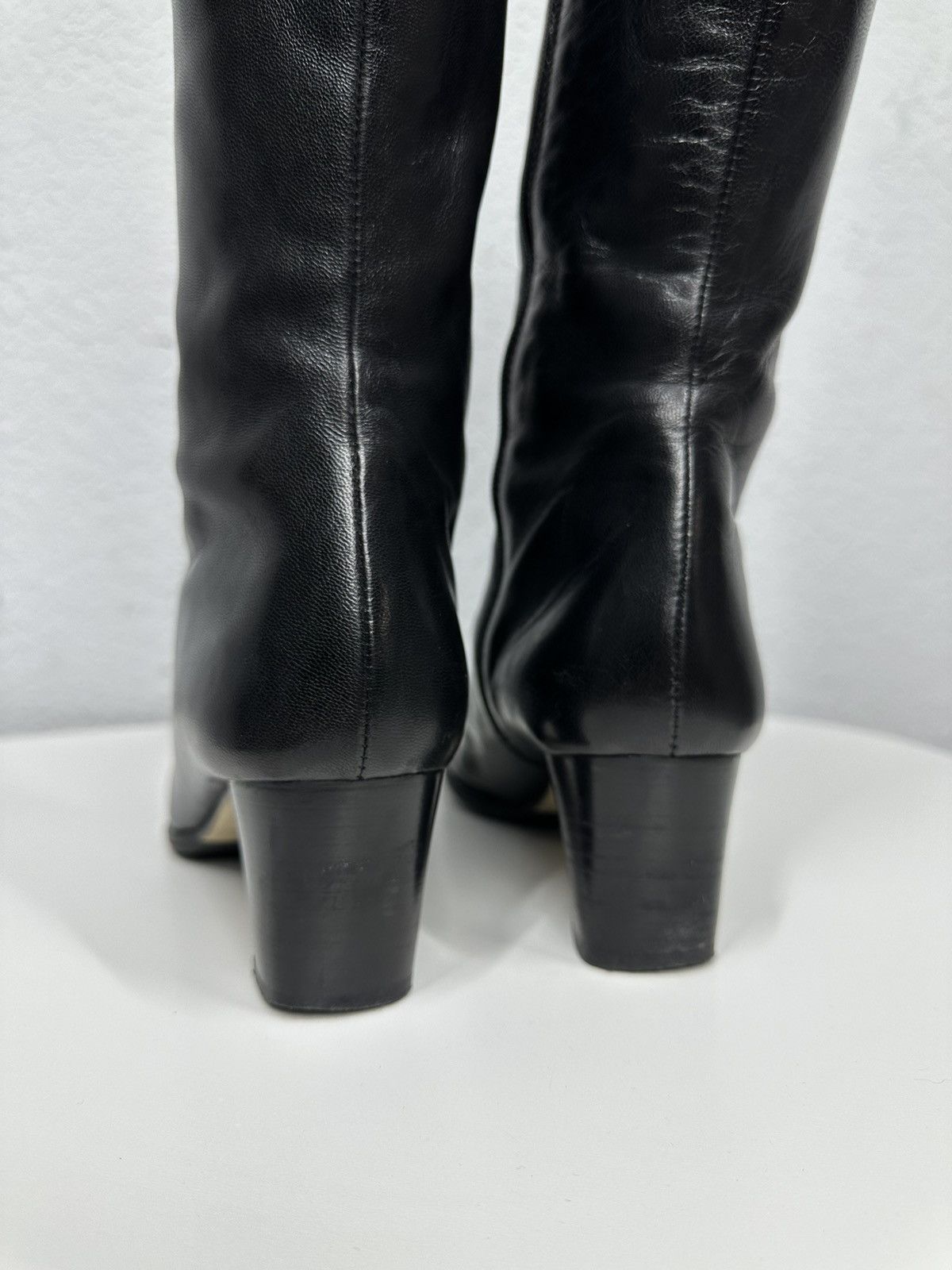 Dolce & Gabbana Vintage Shoes Leather High Heels Y2k Boots Ifsixwasnine 90s Size US 7.5 / IT 37.5 - 11 Thumbnail