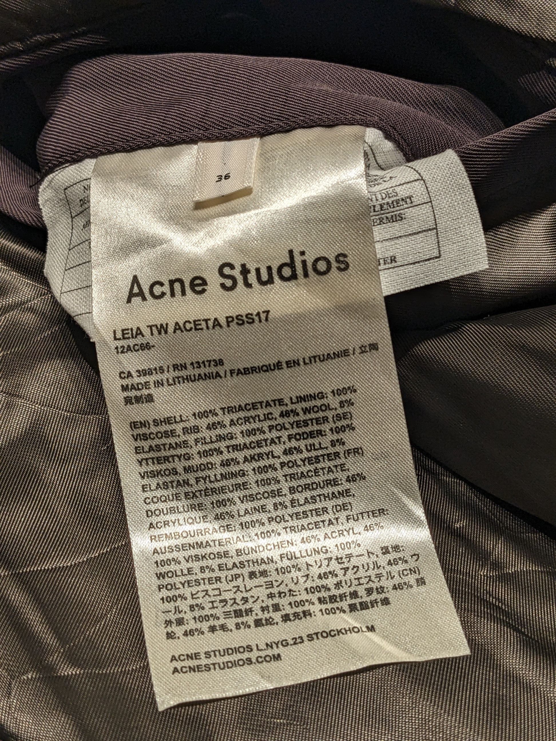 Acne Studios Oversized Leia Bomber women\'s 36 S/ M
