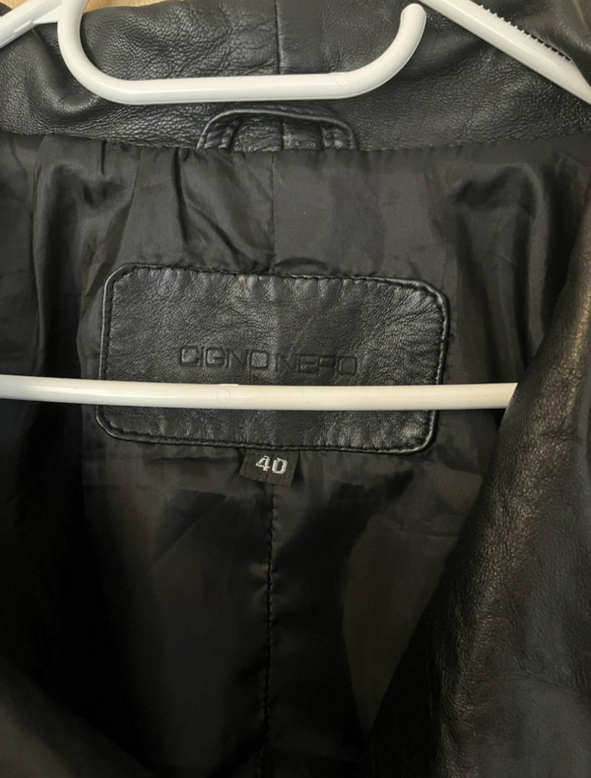 Other High collar leather jacket Size L / US 10 / IT 46 - 5 Thumbnail