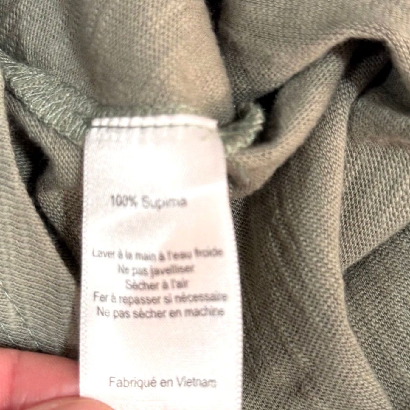 Vintage Lush Tank Top S Sage Green Supima Cotton Slub Center Seam Crew Neck Sleeveless Casual Womens Basic/Relaxed 100% Cotton Vintage No Size S / US 4 / IT 40 - 7 Thumbnail