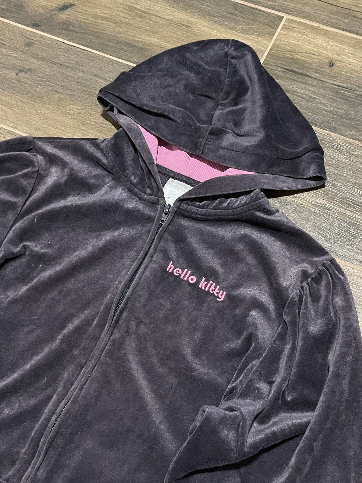 Japanese Brand × Vintage Hello Kitty Zip Hoodie Vintage Size M / US 6-8 / IT 42-44 - 3 Thumbnail