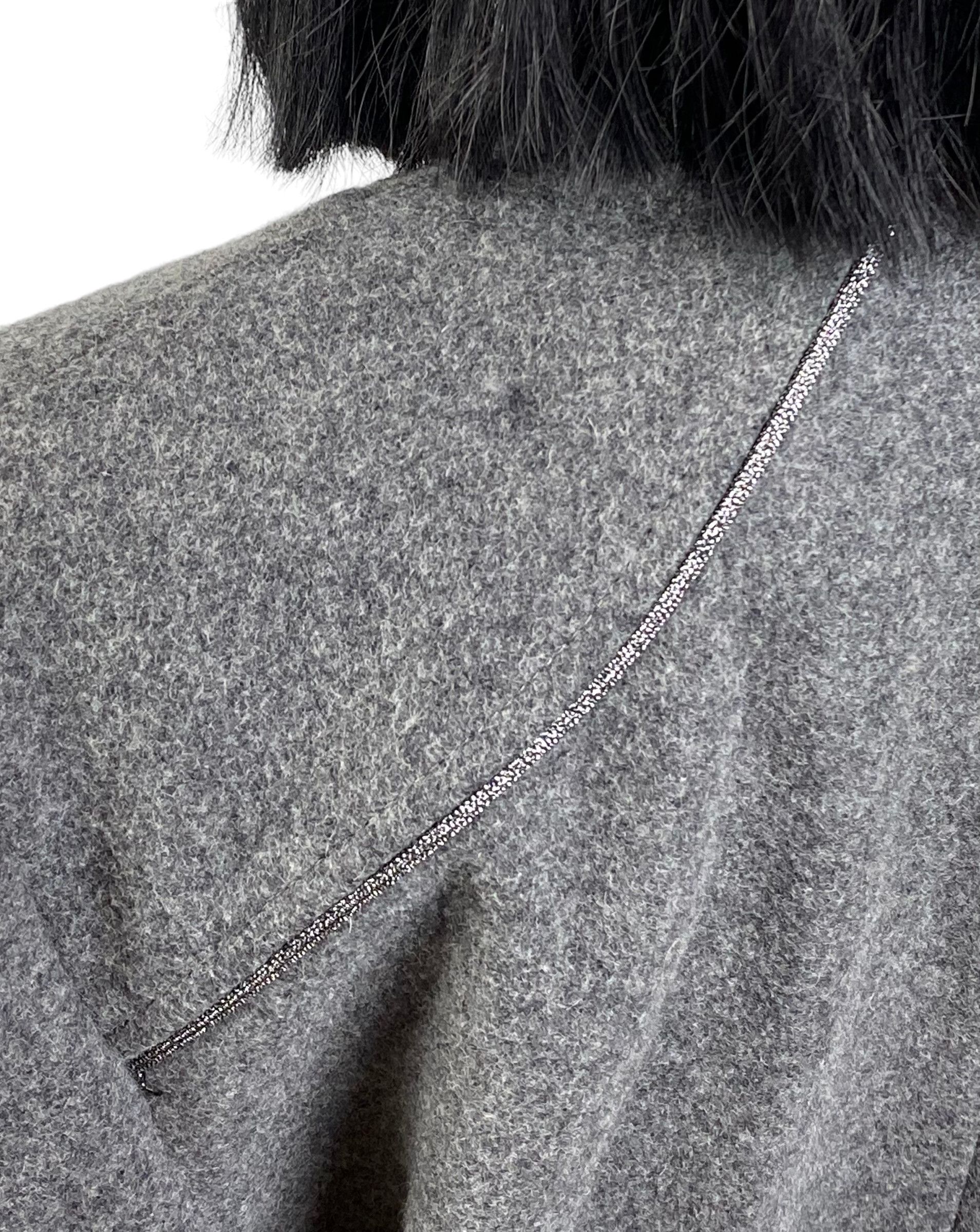 Designer Stella Nova Wool-Cashmere Belted Coat size 42 Size M / US 6-8 / IT 42-44 - 9 Thumbnail