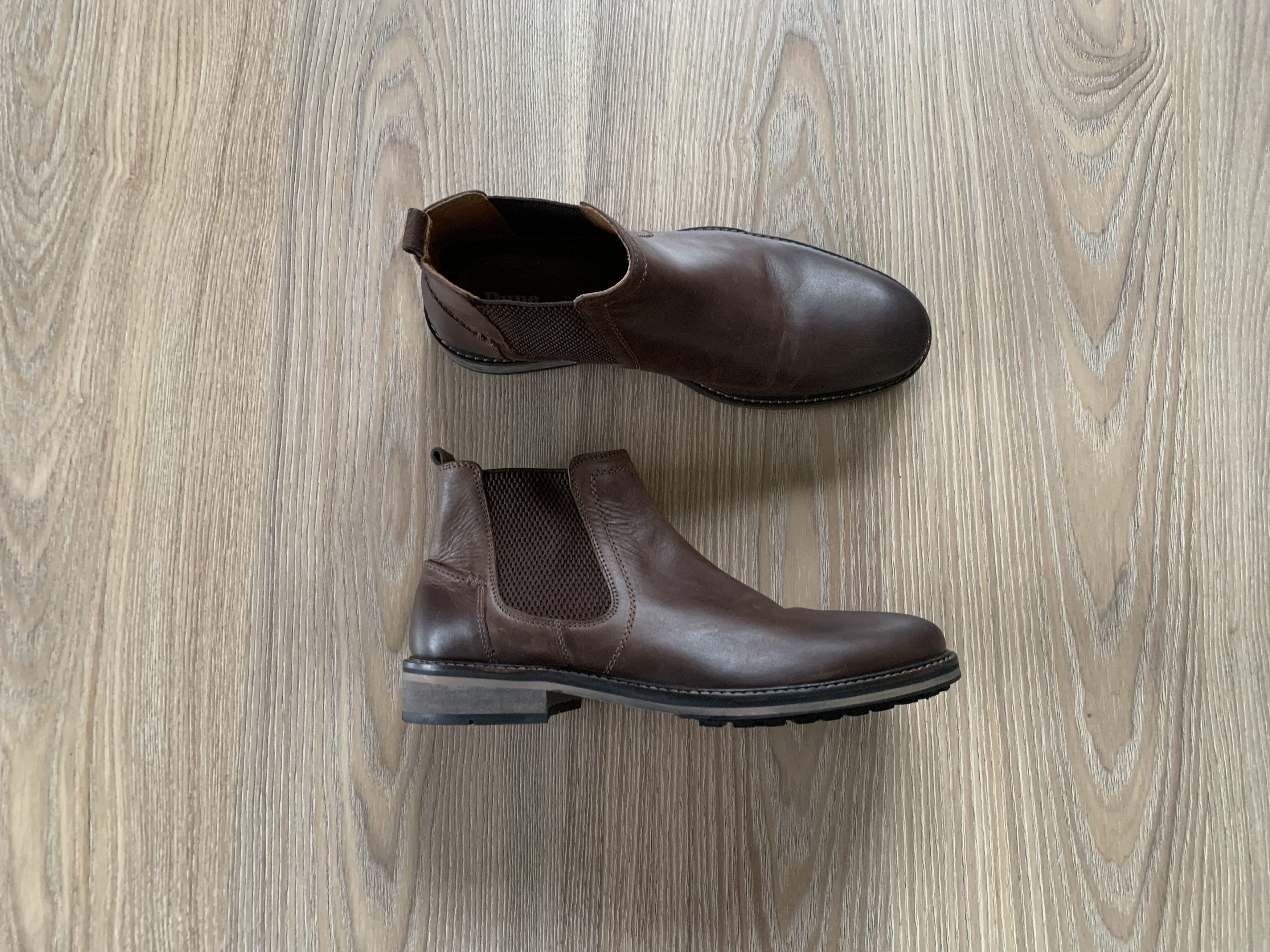 Dune London Mens Dune London Chorleys Chelsea Boots Brown Leather Size US 9 / EU 42 - 1 Thumbnail