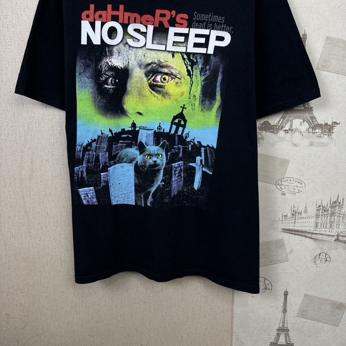 Other Dahmers No Sleep T shirt Graphic Print Recodrs Movie XL Size US XL / EU 56 / 4 - 8 Thumbnail