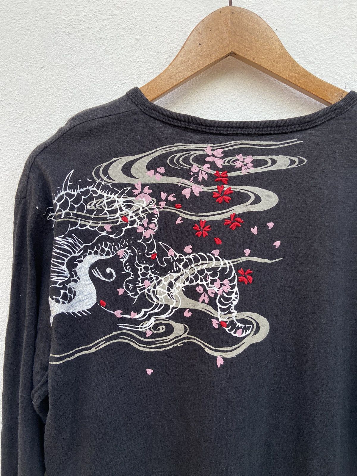 Beauty Beast 🔥 Sukajan t shirt fish koi design if six was nine Size US M / EU 48-50 / 2 - 3 Thumbnail