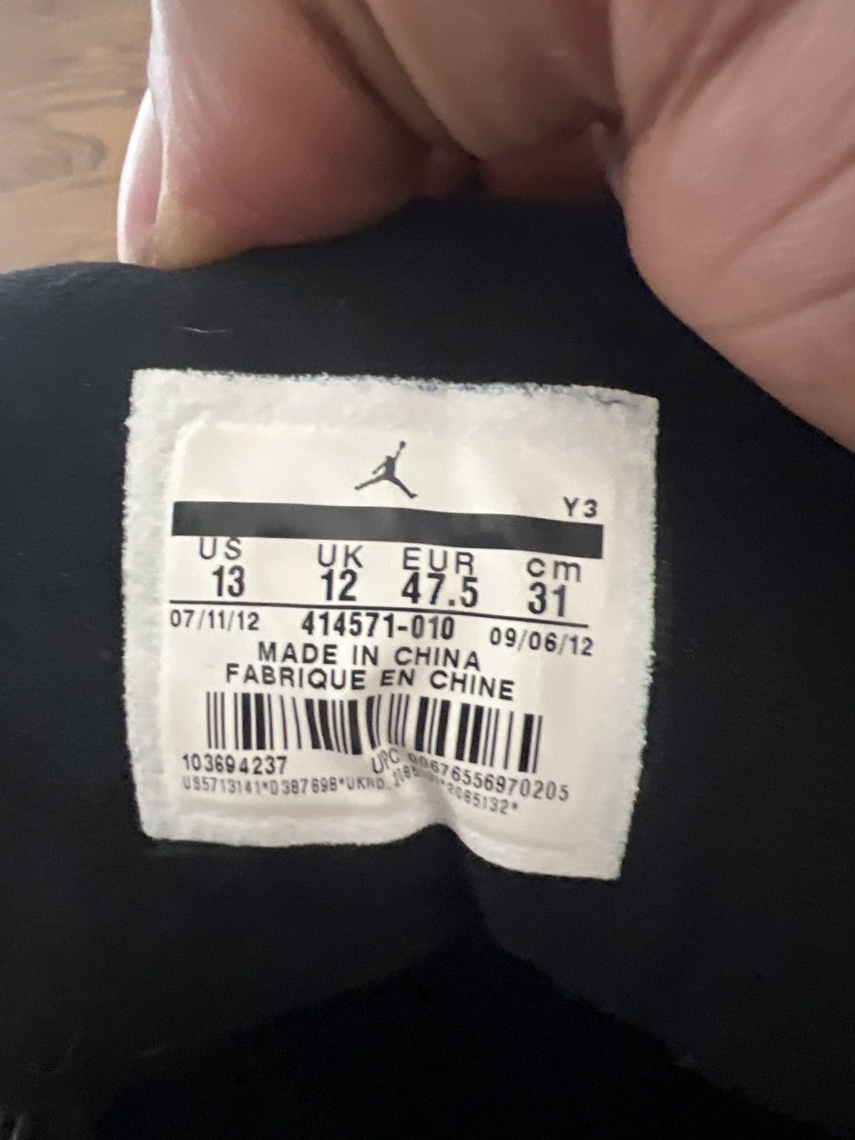 Nike Retro Air Jordan 13s (black and red) Size US 13 / EU 46 - 6 Thumbnail