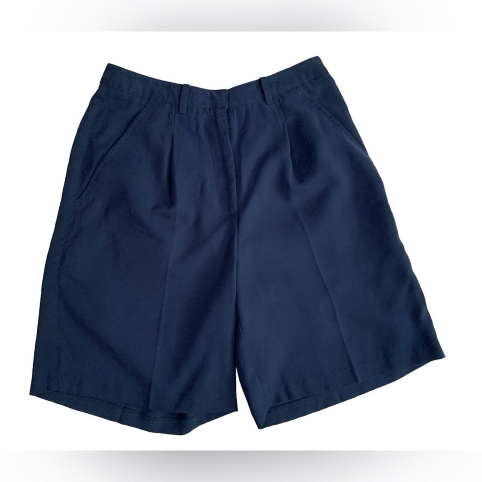 Nike Nike Women's Size 4 Small Golf Shorts Navy Blue Pleated Size 27" / US 4 / IT 40 - 1 Thumbnail