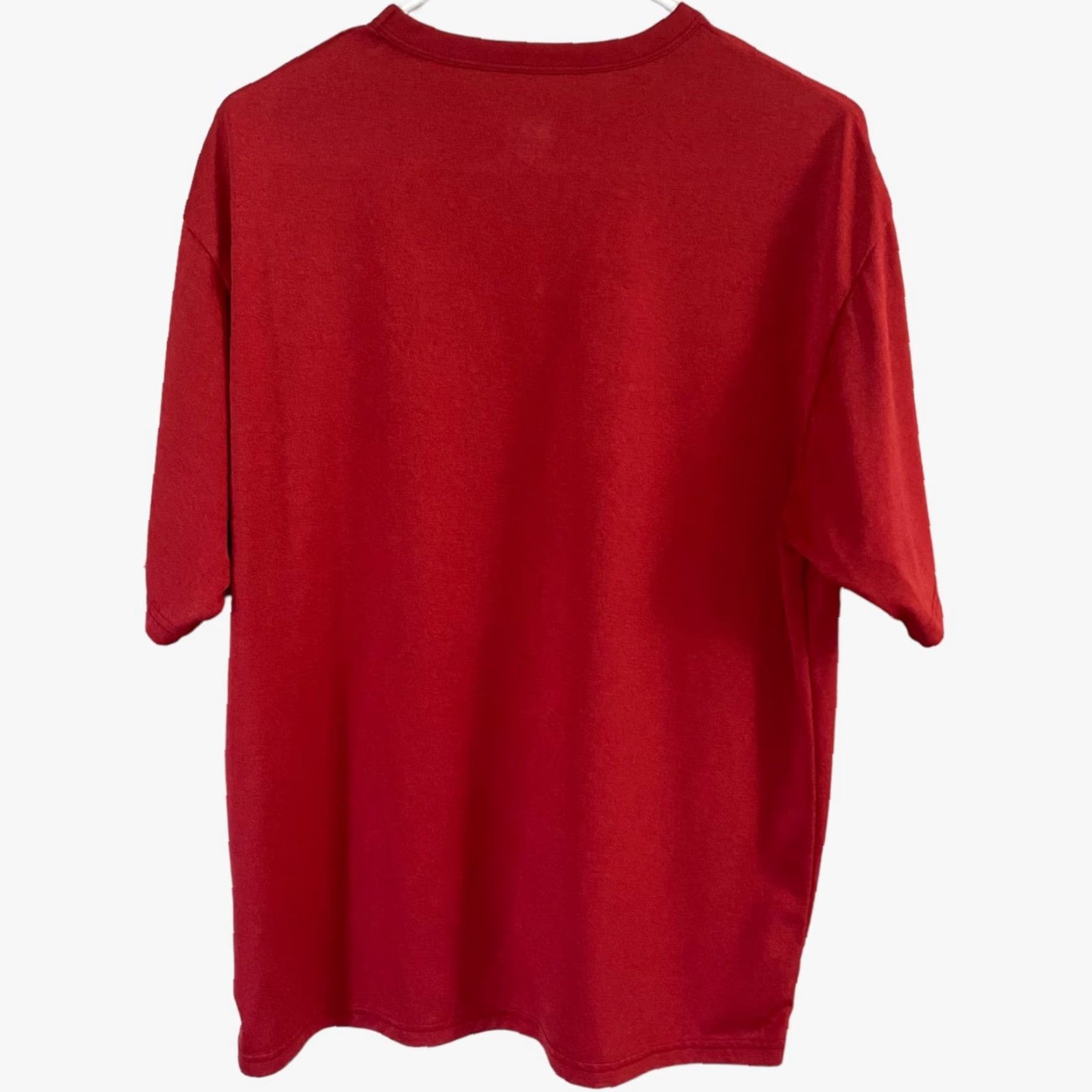 Nike VINTAGE Nike EmbrodiRed Swoosh FITDRY T Shirt Mens Medium Red Stretch Athletic Shirt Size US M / EU 48-50 / 2 - 3 Thumbnail